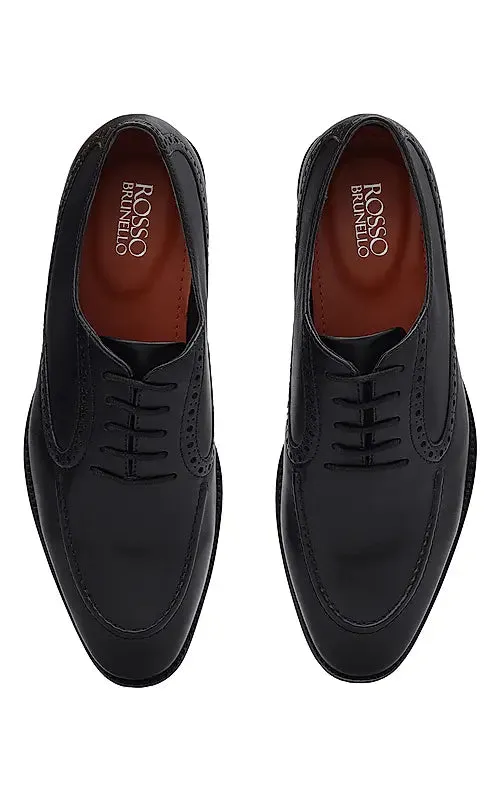 Black Leather Brogue Lace Ups