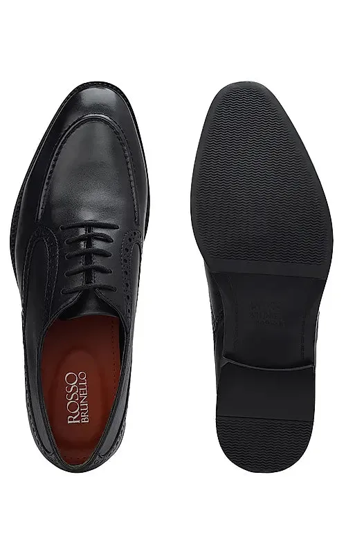 Black Leather Brogue Lace Ups