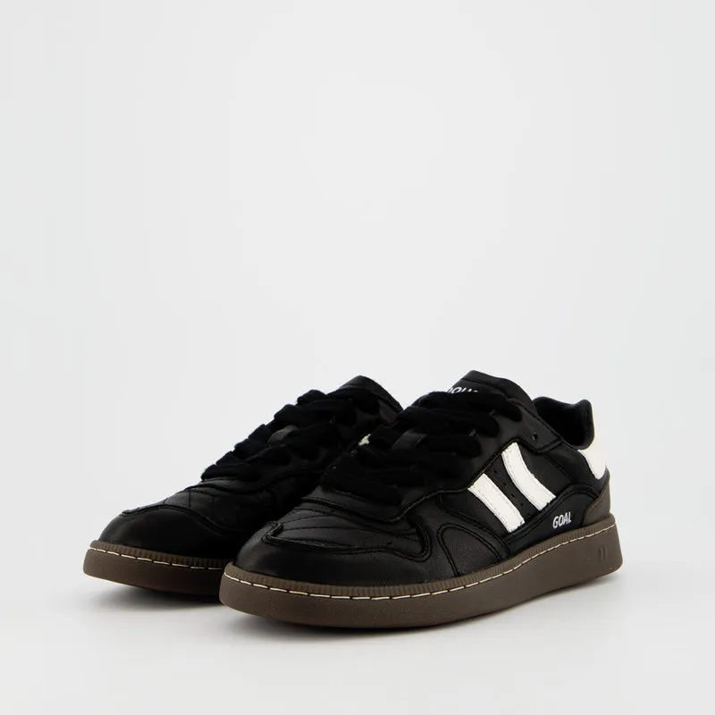 COOLWAY GOAL BLACK LEATHER SHOES