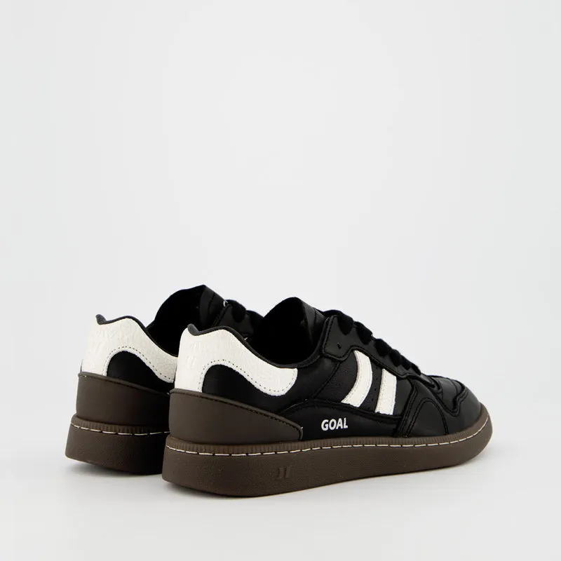 COOLWAY GOAL BLACK LEATHER SHOES