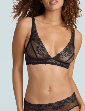 Double Take Lace Bralette - Black
