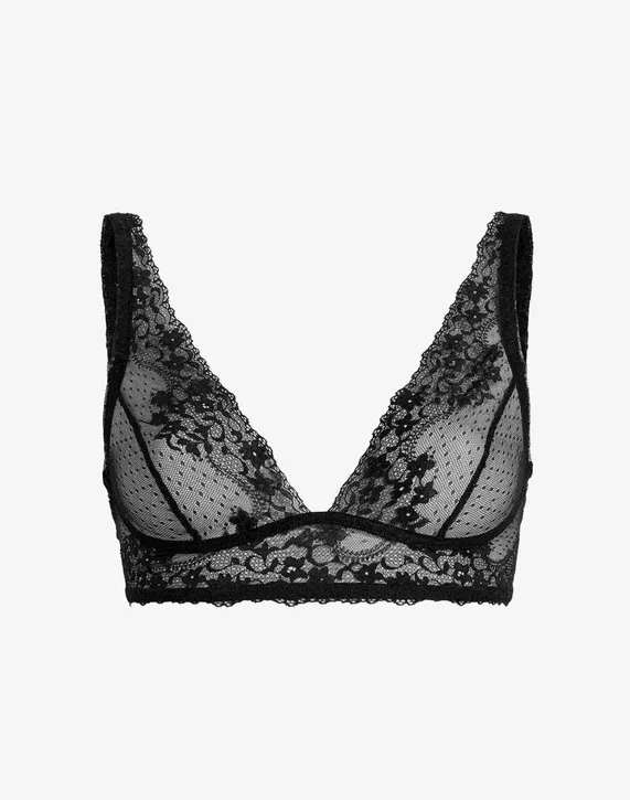 Double Take Lace Bralette - Black