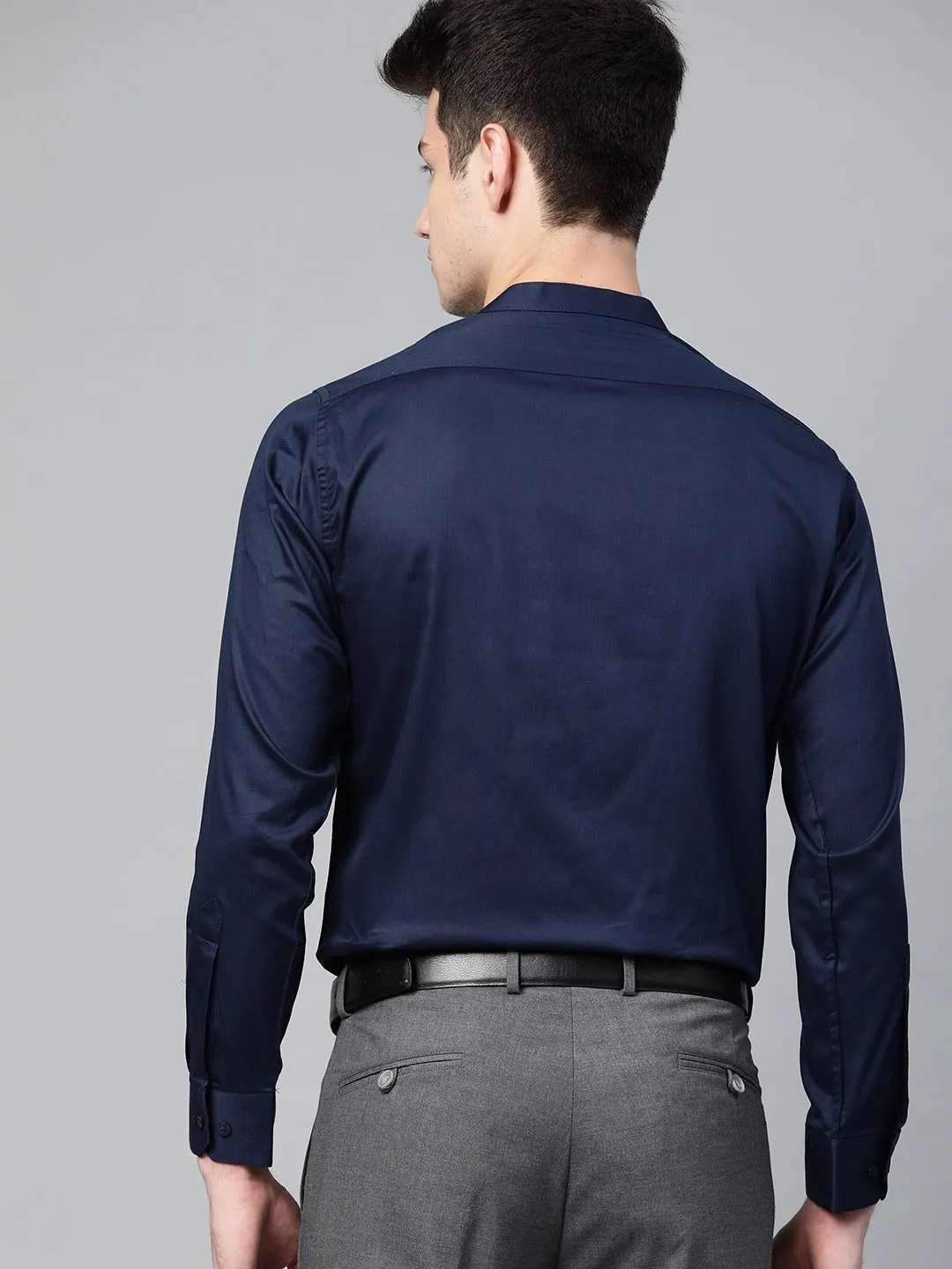 Navy Blue: Solid Formal Shirt