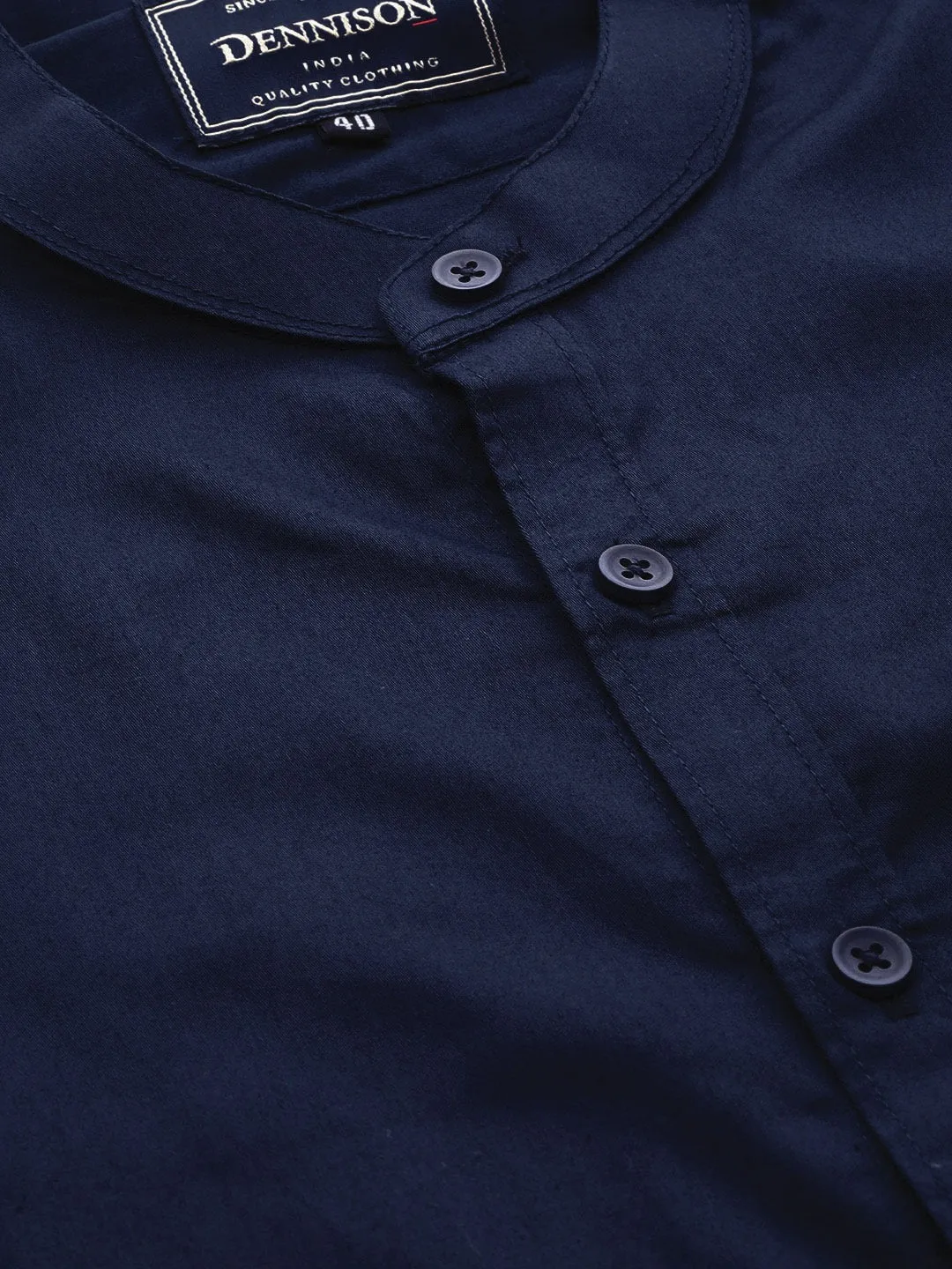 Navy Blue: Solid Formal Shirt