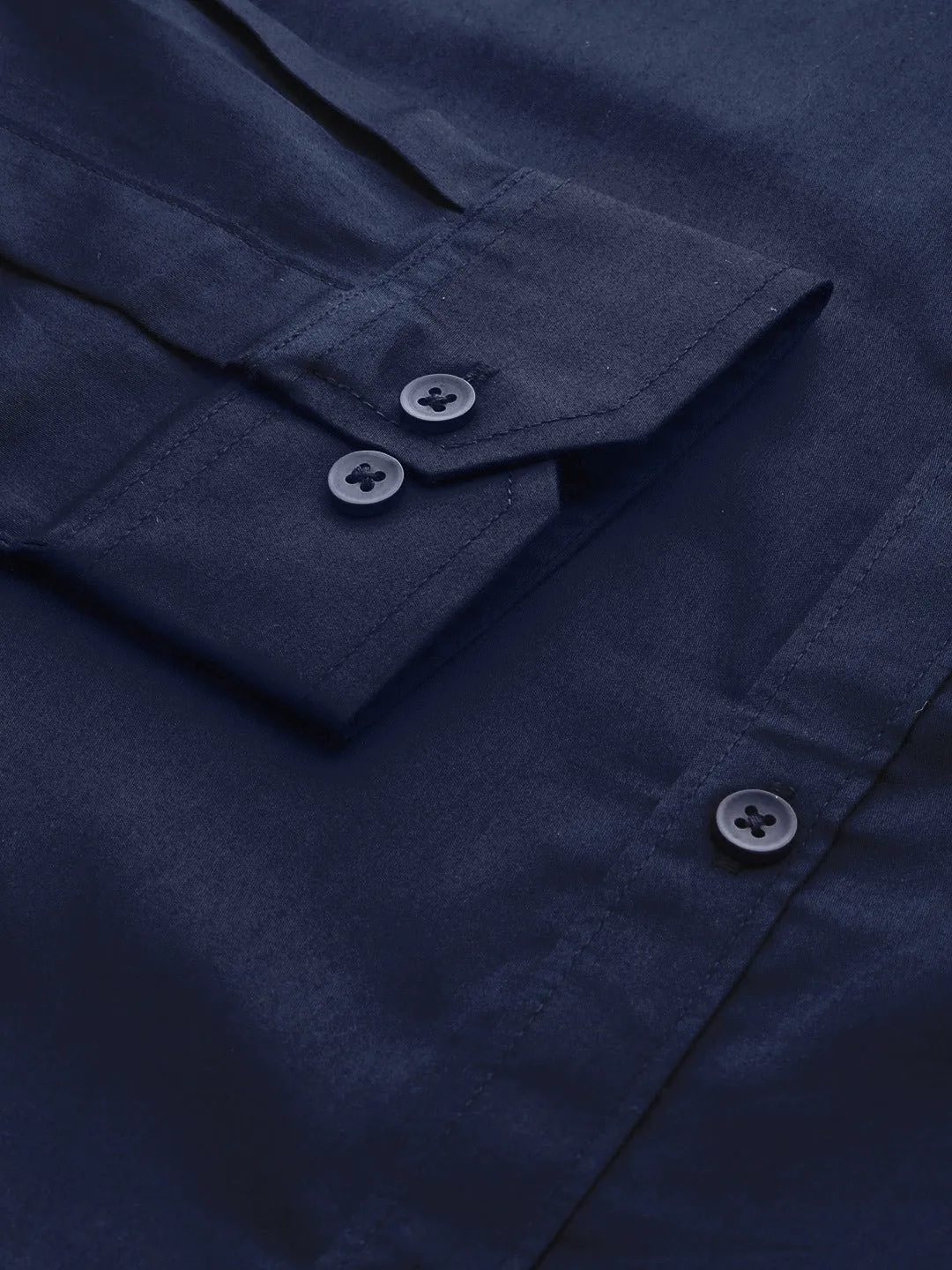 Navy Blue: Solid Formal Shirt