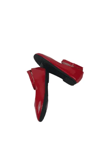 New Link Comfort red patent slippers sz 7