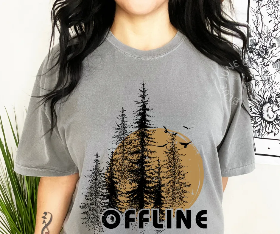 Offline Nature Tee | Comfort Colors Camping Tee