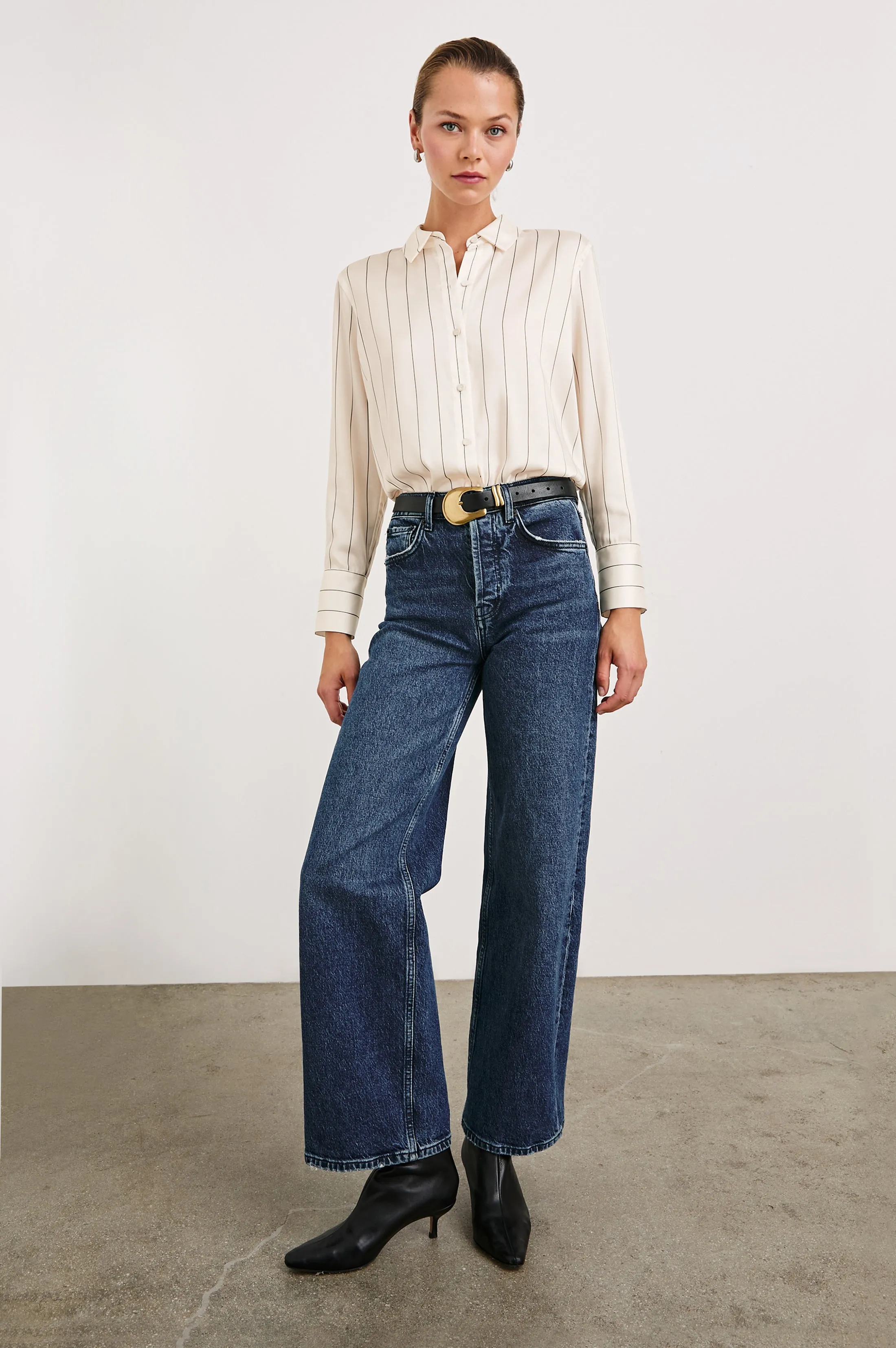 SAIGE SHIRT - BRIXTON STRIPE