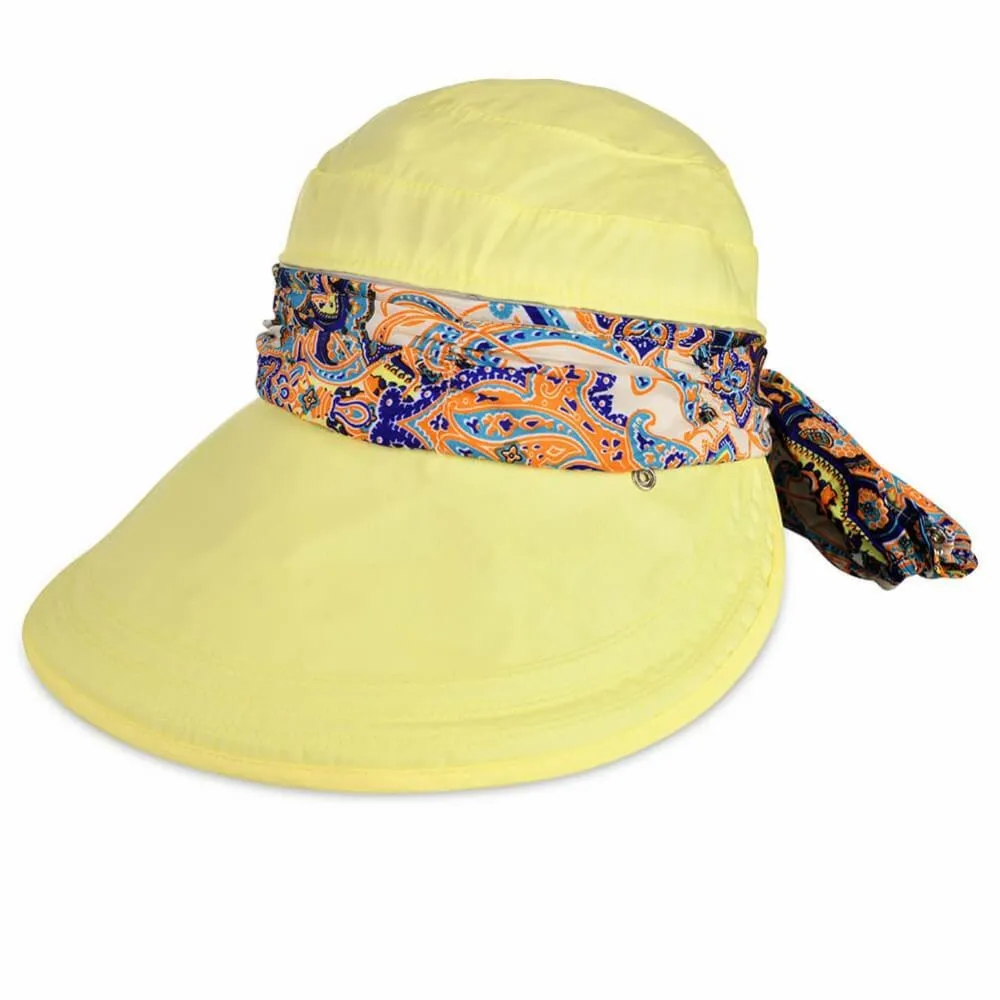 Vbiger New Detachable Sunbonnet for Outdoors Sport Foldable Visor with Zipper and Huge Bongrace