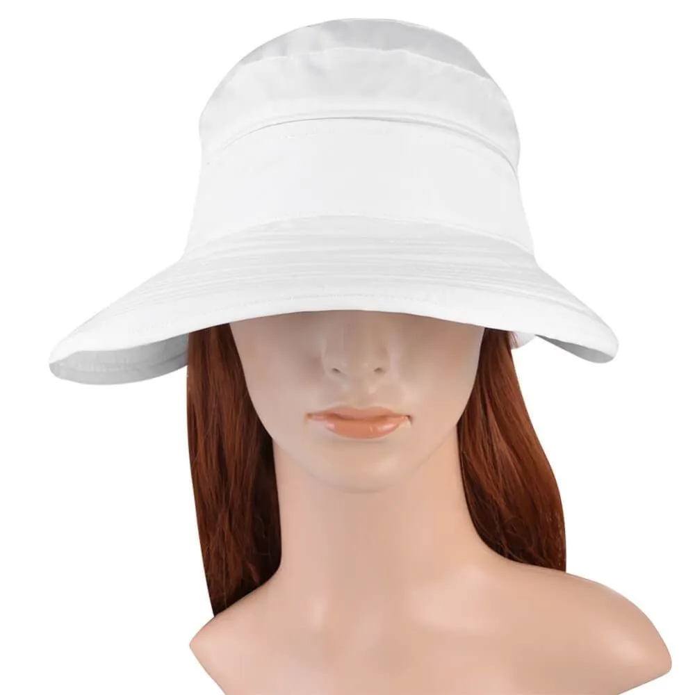 Vbiger New Detachable Sunbonnet for Outdoors Sport Foldable Visor with Zipper and Huge Bongrace