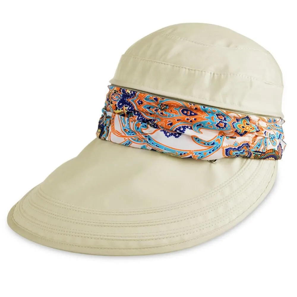 Vbiger New Detachable Sunbonnet for Outdoors Sport Foldable Visor with Zipper and Huge Bongrace