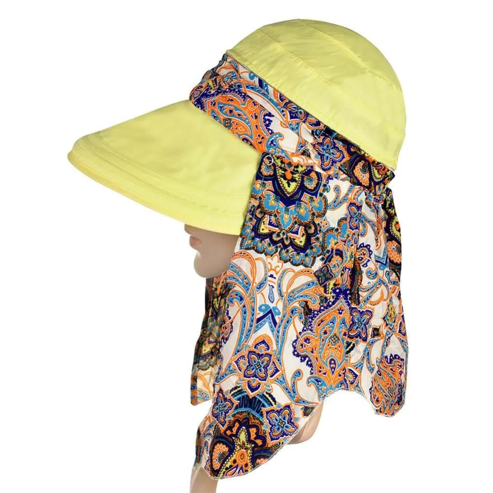 Vbiger New Detachable Sunbonnet for Outdoors Sport Foldable Visor with Zipper and Huge Bongrace