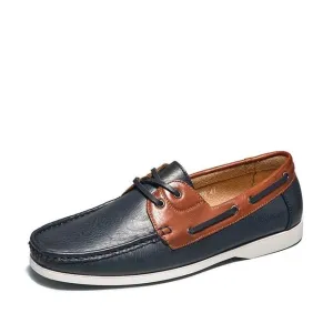 West Louis Leather Moccasins With Fashion Laces